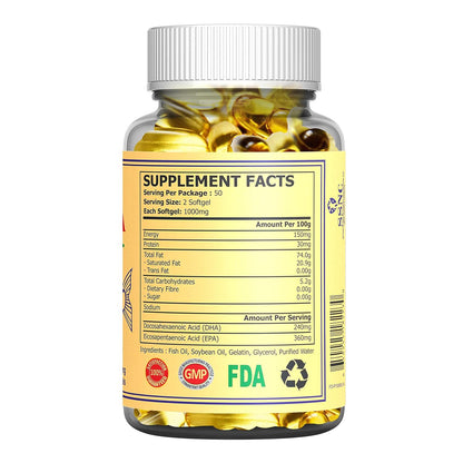 Sunline Alaska Deep Sea Fish Oil(100 Soft Gel Capsules)