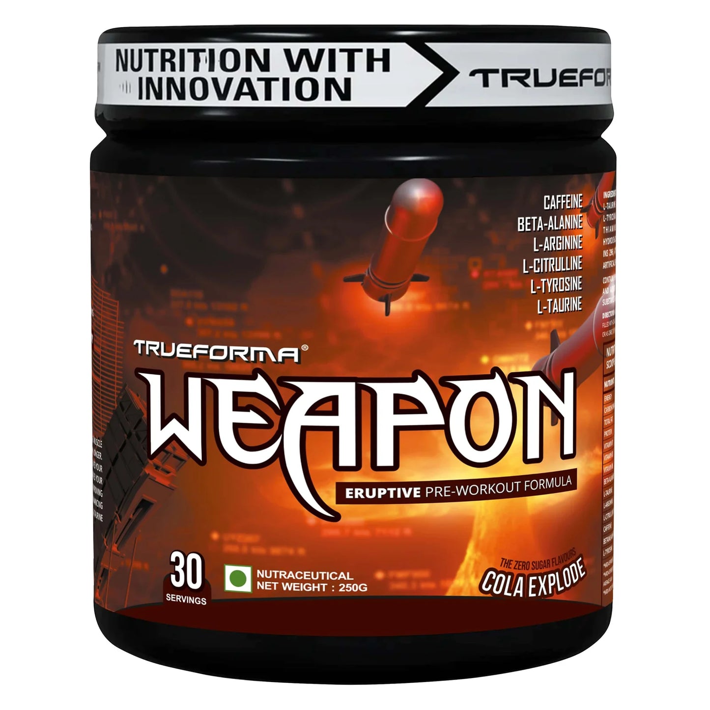 Trueforma Nutrition Weapon Pre-Workout 30 Servings