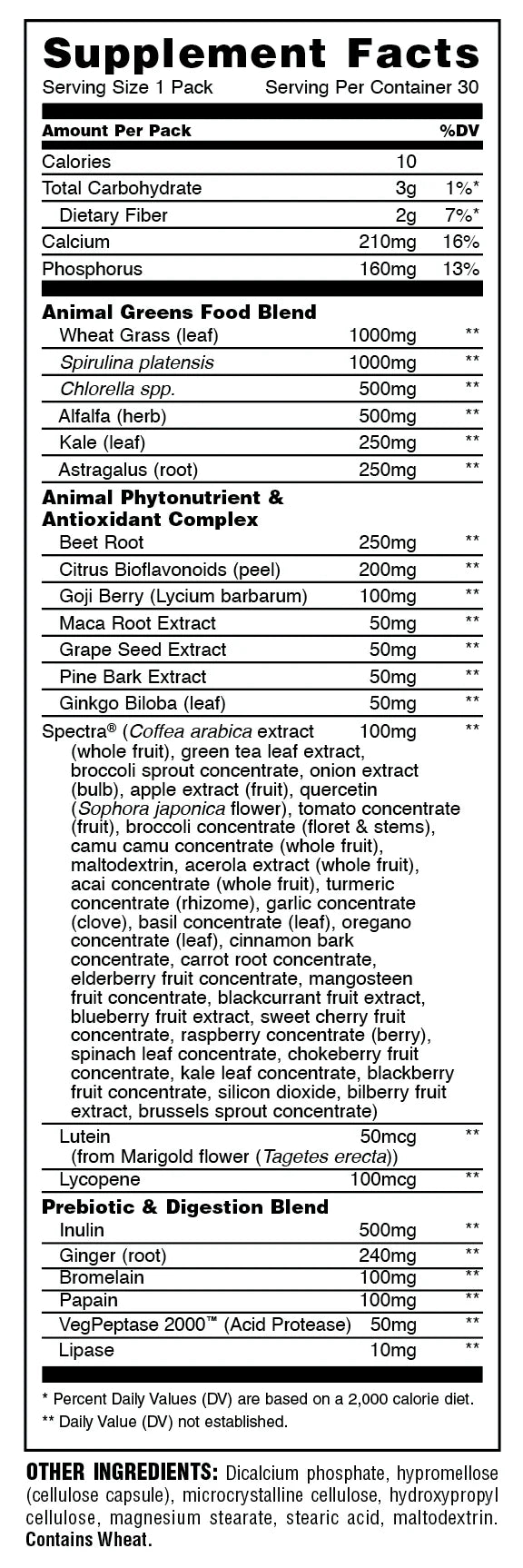 Universal Nutrition Animal Daily Greens(30 Packs)