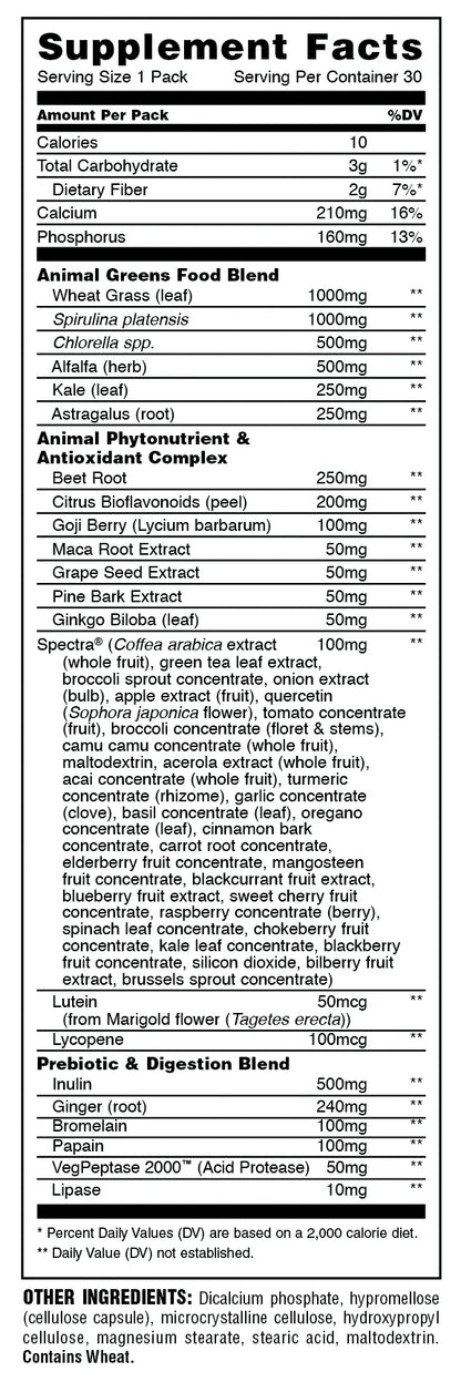Universal Nutrition Animal Daily Greens(30 Packs)