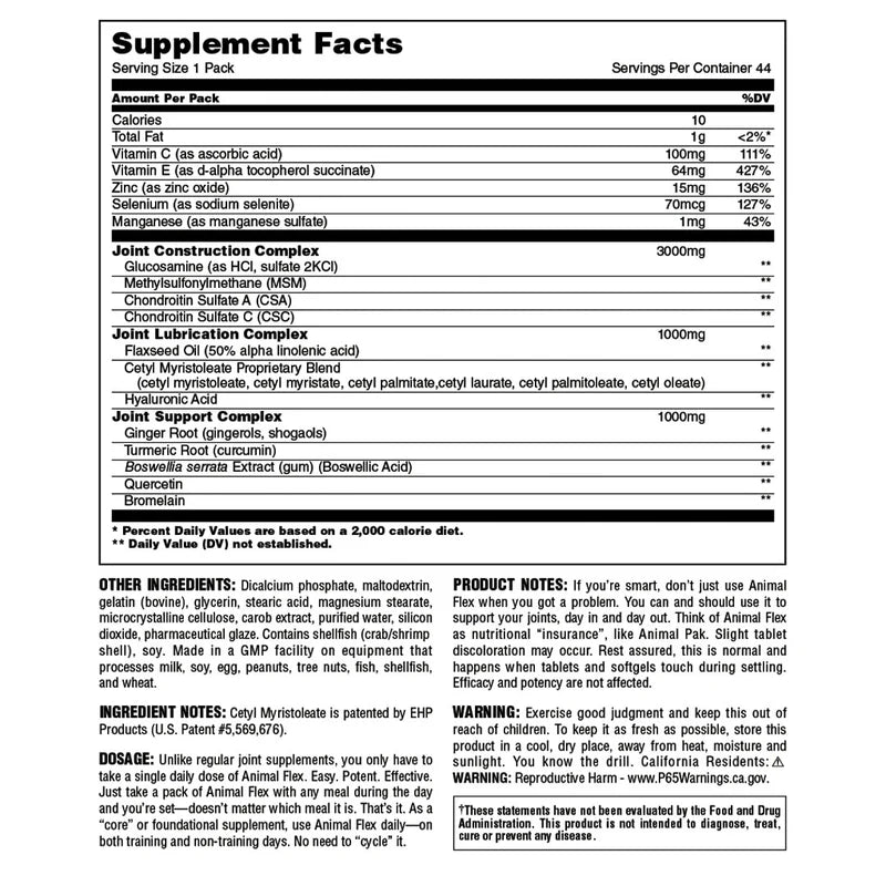 Universal Nutrition Animal Flex(44 Packs)