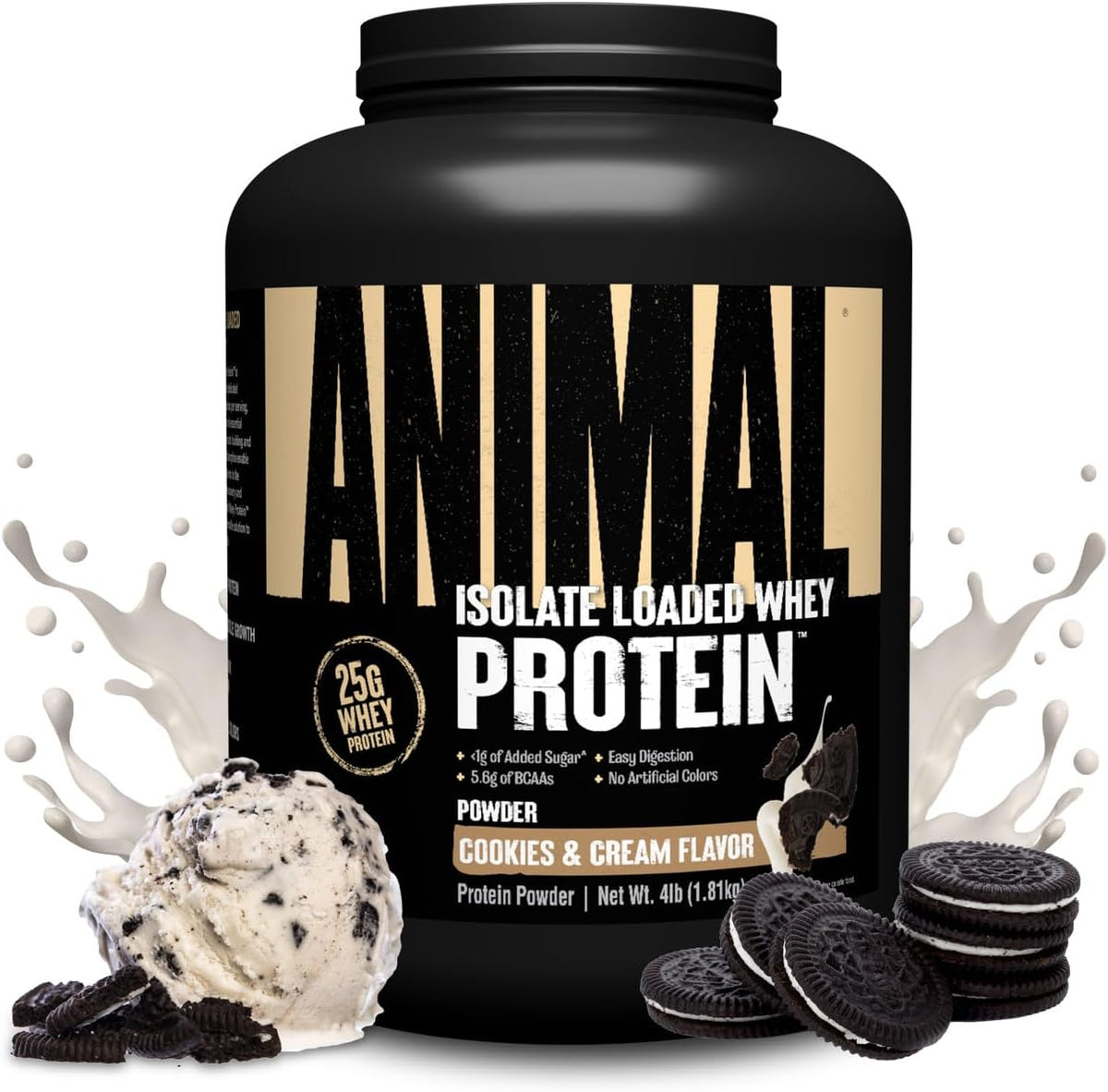 Universal Nutrition Animal Isolate Loaded Whey Protein Powder 4 Lbs