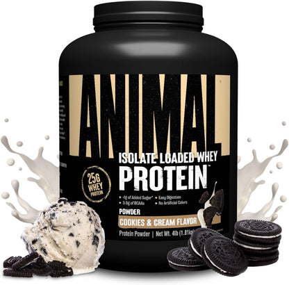 Universal Nutrition Animal Isolate Loaded Whey Protein Powder 4 Lbs