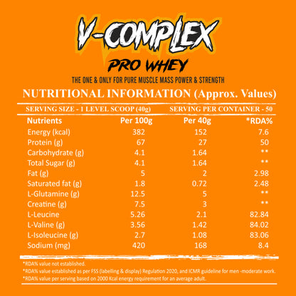 V-Shape Supps V-Complex Pro Whey 2 Kg